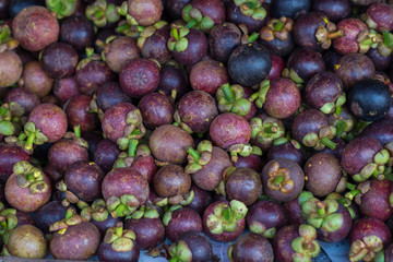 Mangosteen in the market.