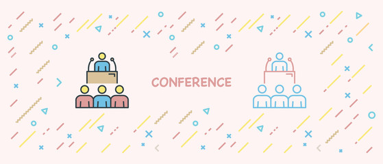 CONFERENCE ICON CONCEPT