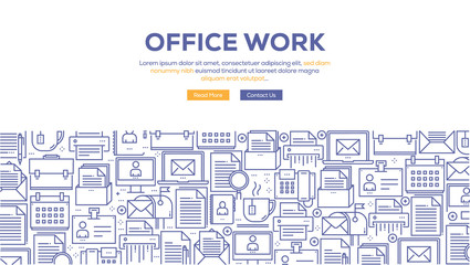 OFFICE WORK BANNER CONCEPT