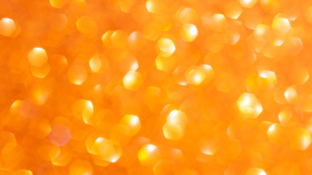 Orange Bokeh For A Background.