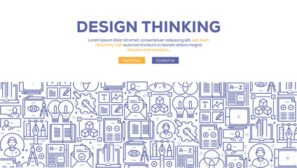 DESIGN THINKING BANNER CONCEPT