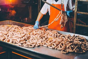 sausage meat production