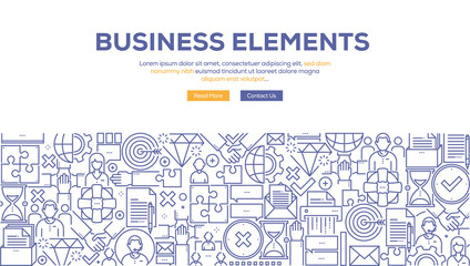 BUSINESS ELEMENTS BANNER CONCEPT