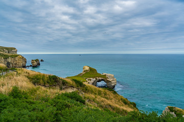photography of tunnel beach in New Zealand, DUNEDIN, NEW ZEALAND Tunnel beach, Dunedin, South...