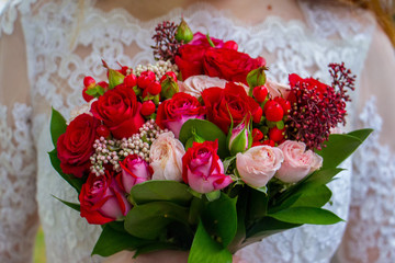bouquet of red roses