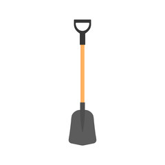 Shovel, spade icon isolated on white background. Garden tool, equipment for farm.