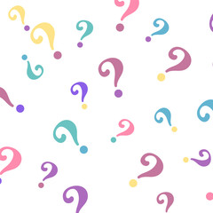Question mark pattern. Question design vector background