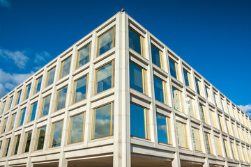 Obraz premium Beautiful building of City Hall in the center of Kouvola, Finland