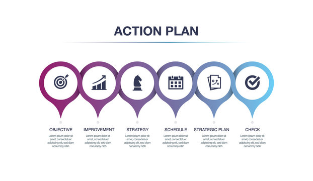 ACTION PLAN INFOGRAPHIC CONCEPT