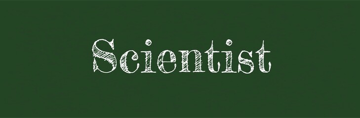 Scientist word concept