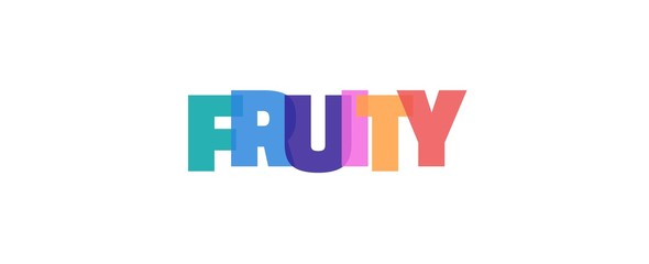 Fruity word concept