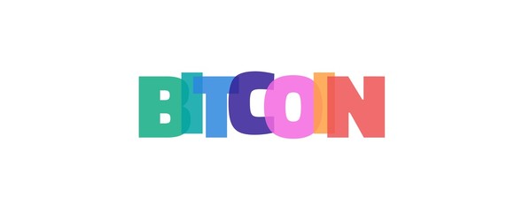 Bitcoin word concept