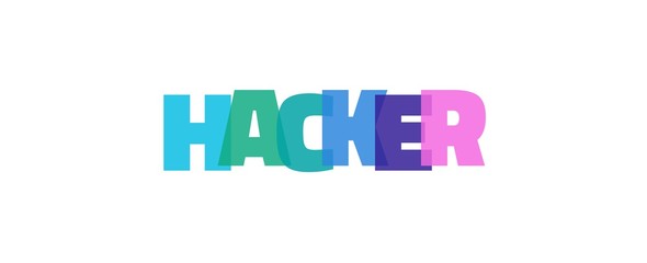 Hacker word concept