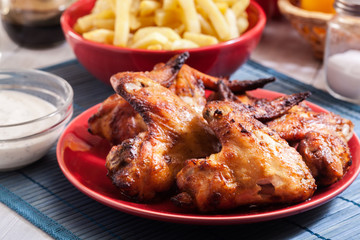 Tasty baked chicken wings