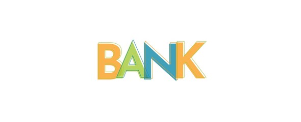 Bank word concept