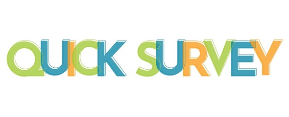 Quick Survey word concept