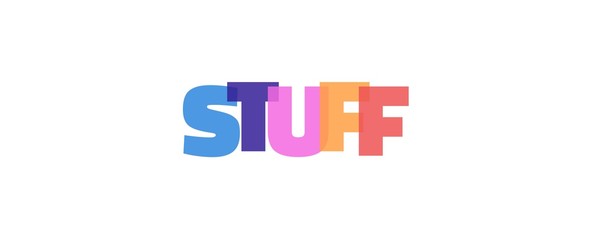 Stuff word concept