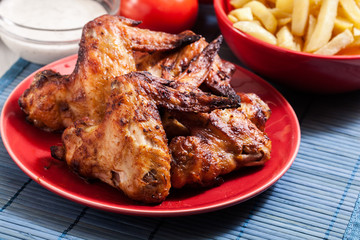 Tasty baked chicken wings