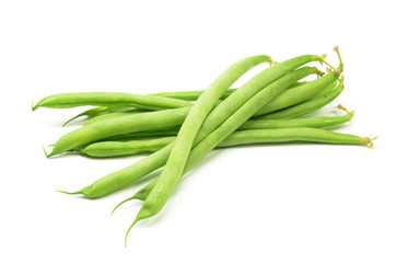 Green french beans isolated