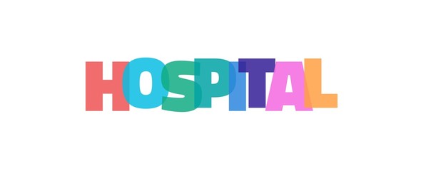 Hospital word concept
