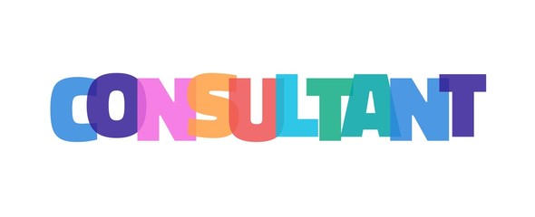 Consultant word concept