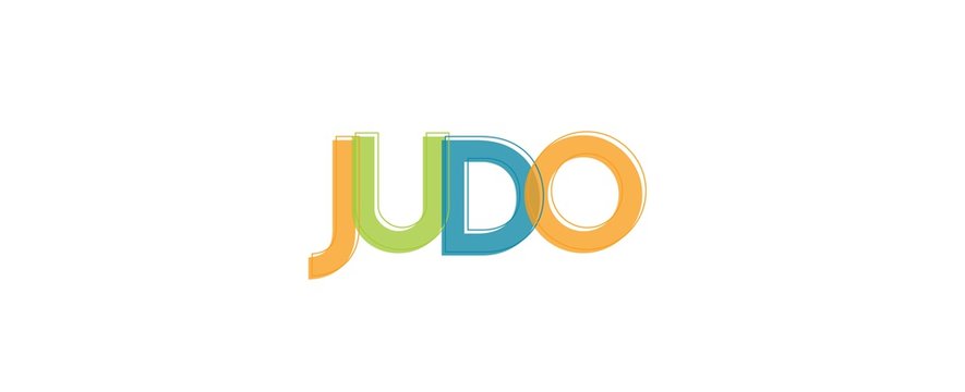 Judo word concept