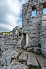 Antalya - Turkey. December 21, 2017. Termessos Ancient City wintertime in Antalya, Turkey.Termessos one of Turkey’s major attractions, 30km northwest of Antalya .