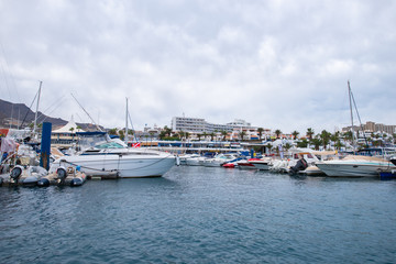 yacts in the harbour