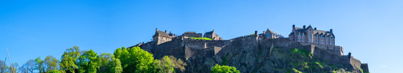 Fototapeta na wymiar Panorama der Burg von Edinburgh/Schottland