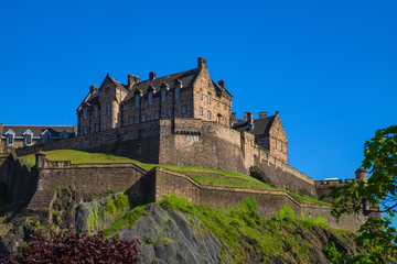 Die Burg von Edinburgh/Schottland