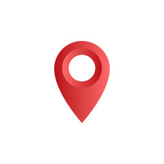 Location pin, map pointer icon