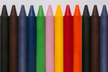 educational elements for preschool students crayons multicolor
