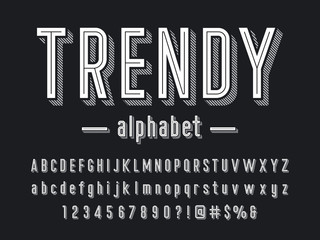 Hipster trendy alphabet design © FotoGraphic