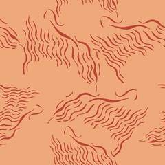 Seamless pattern with savanna animals