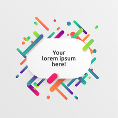 Dynamic and colorful template for advertising, vector illustration