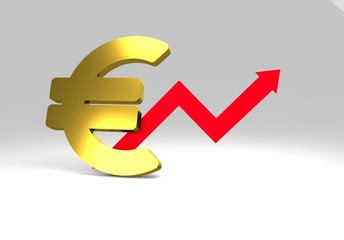 euro sign, 3d illustration