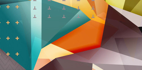 Triangular low poly background design