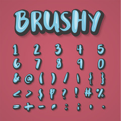 Comic character set, vector illustration