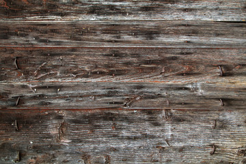 OLd wooden planks billboard wall background or texture