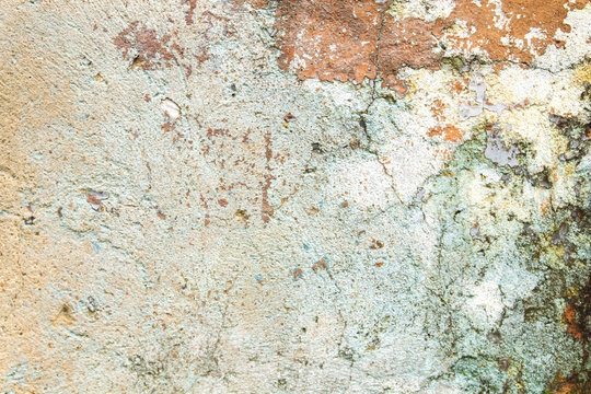 Old scrapede wall detail