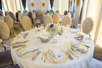 Beautiful interior of restaurant