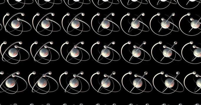 atoms serial pattern background