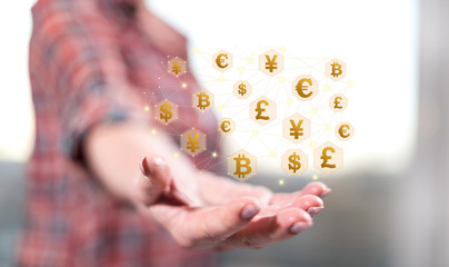 Concept of currency exchange