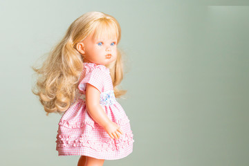 doll blonde in a beautiful outfit