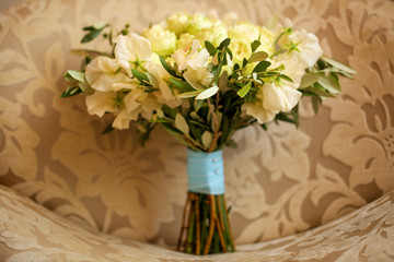 Beautiful wedding bouquet of flowers