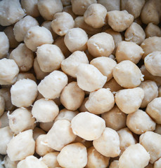 Close up of thai Meat balls or Pork ball background