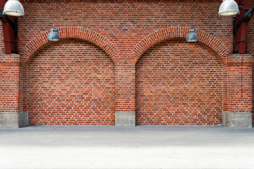 Brick wall portal