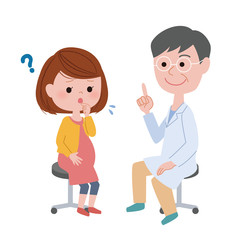 妊婦さんとお医者さん