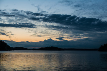 sunset at sea
