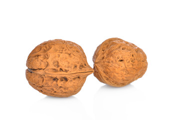Walnut isolated on white background.